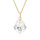 Crystal & Silver Halskette Baroque Silber vergoldet Moonlight