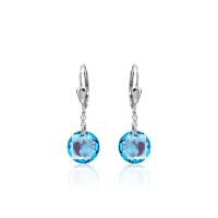 Crystal & Silver Pendel-Ohrhänger Classic Cut