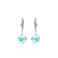 Crystal & Silver Pendel-Ohrhänger Classic Cut