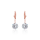 Crystal & Silver Pendel-Ohrhänger Zirkonia Crystal Silber Rosé