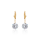 Crystal & Silver Pendel-Ohrhänger Zirkonia Crystal Silber vergoldet