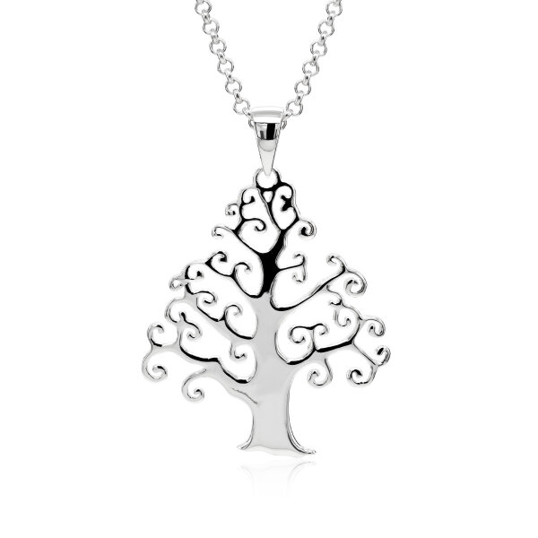 Pure Silver Halskette Lebensbaum