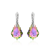 Crystal & Silver Ohrhänger Baroque in Silber...