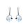 Crystal & Silver Ohrhänger Baroque in Silber Aurora Borealis