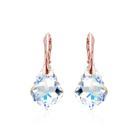 Crystal & Silver Ohrhänger Baroque Silber...