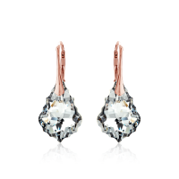 Crystal & Silver Ohrhänger Baroque Silber...