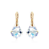 Crystal & Silver Ohrhänger Baroque Silber...