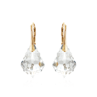 Crystal & Silver Ohrhänger Baroque Silber...