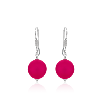 Ohrhänger mit Polaris-Perle Fuchsia