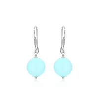 Ohrhänger mit Polaris-Perle Aquamarine