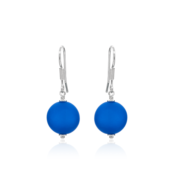 Ohrhänger mit Polaris-Perle Capri Blue