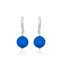 Ohrhänger mit Polaris-Perle Capri Blue