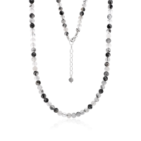 Stone & Silver Halskette Turmalinquarz