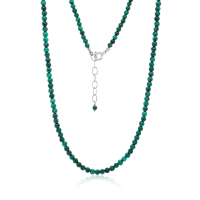 Stone & Silver Halskette Malachit
