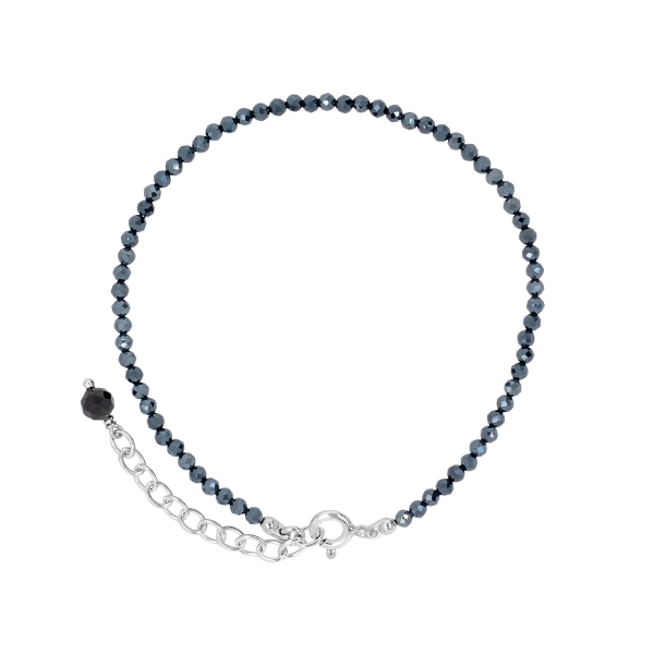Stone & Silver Armband Spinell grau