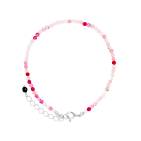 Stone & Silver Armband Achat versch. Farben