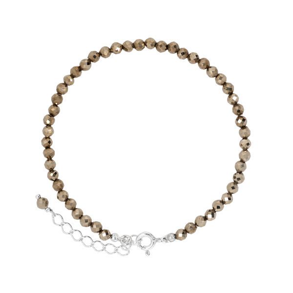 Stone & Silver Armband Pyrit