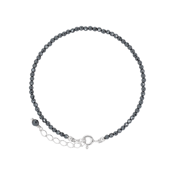 Stone & Silver Armband Hämatit