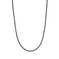 Stone &amp; Silver Choker-Halskette Spinell grau