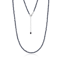 Stone &amp; Silver Halskette Spinell grau
