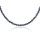 Stone &amp; Silver Choker-Halskette Spinell grau