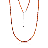 Stone & Silver Choker-Halskette Achat Braun