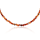 Stone & Silver Choker-Halskette Achat Braun