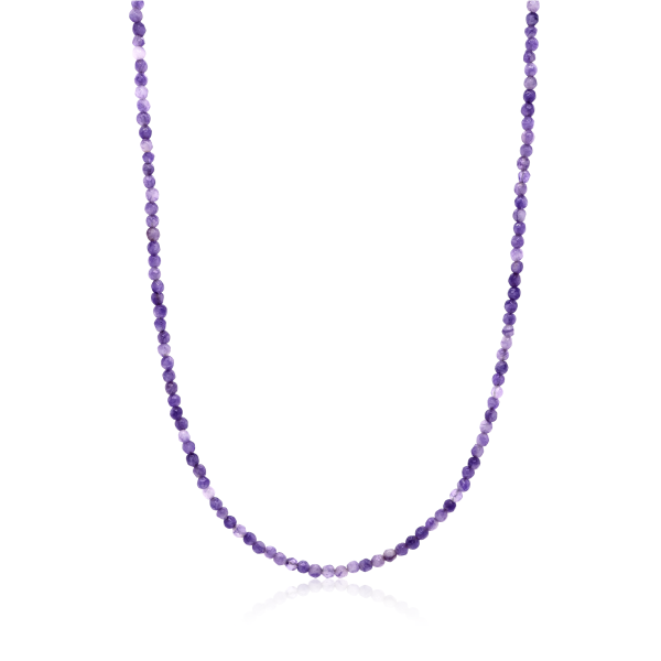Stone & Silver Choker-Halskette Achat Violett mix