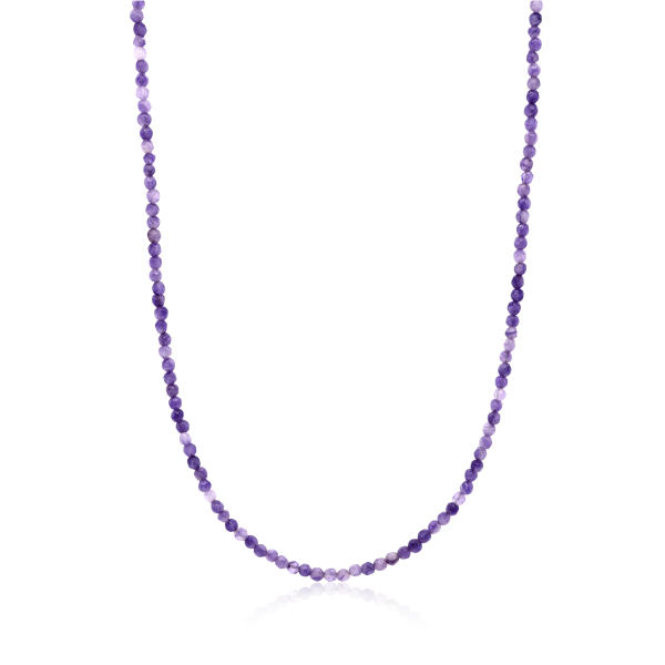 Stone &amp; Silver Choker-Halskette Achat Violett mix