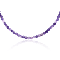 Stone & Silver Choker-Halskette Achat Violett mix