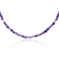 Stone &amp; Silver Choker-Halskette Achat Violett mix