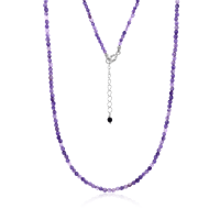 Stone & Silver Choker-Halskette Achat Violett mix