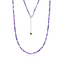 Stone &amp; Silver Choker-Halskette Achat Violett mix