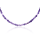 Stone & Silver Choker-Halskette Achat Violett mix