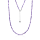 Stone & Silver Choker-Halskette Achat Violett mix