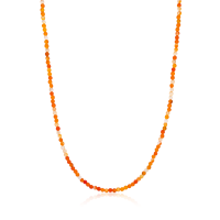 Stone &amp; Silver Choker-Halskette Achat Orange mix