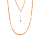 Stone & Silver Choker-Halskette Achat Orange mix