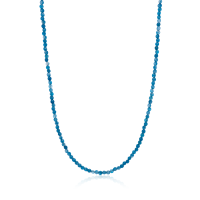 Stone &amp; Silver Choker-Halskette Achat Blau