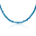 Stone & Silver Choker-Halskette Achat Blau