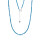 Stone & Silver Choker-Halskette Achat Blau