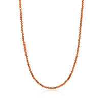 Stone &amp; Silver Choker-Halskette Granat Orangerot