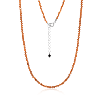 Stone &amp; Silver Choker-Halskette Granat Orangerot