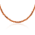 Stone & Silver Choker-Halskette Granat Orangerot