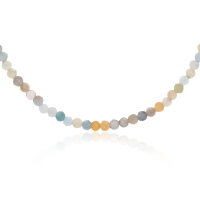 Stone &amp; Silver Choker-Halskette Morganit