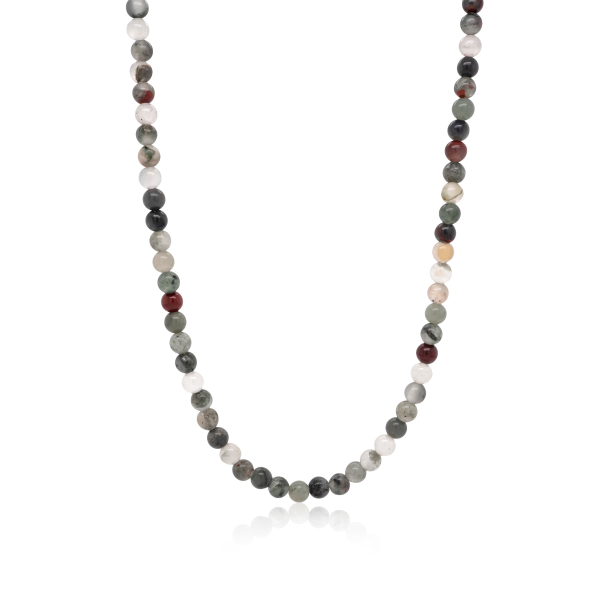 Stone & Silver Halskette Moosachat