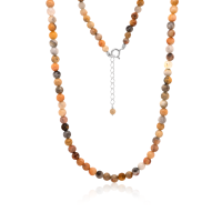 Stone & Silver Halskette Jaspis