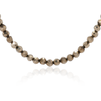 Stone &amp; Silver Choker-Halskette Pyrit