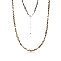 Stone & Silver Choker-Halskette Pyrit