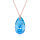 Crystal &amp; Silver Halskette Pear Aquamarine AB Silber Ros&eacute;
