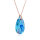 Crystal &amp; Silver Halskette Pear Aquamarine AB Silber Ros&eacute;